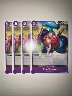OP05-070 Fra-Nosuke Uncommon English One Piece TCG Card x4 Playset - Image 1