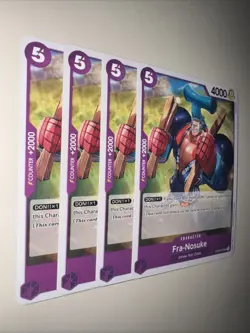 OP05-070 Fra-Nosuke Uncommon English One Piece TCG Card x4 Playset - Image 2