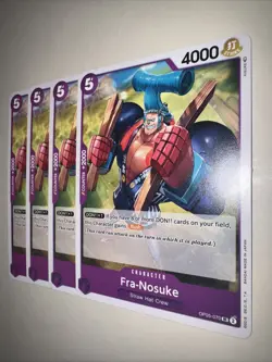 OP05-070 Fra-Nosuke Uncommon English One Piece TCG Card x4 Playset - Image 3