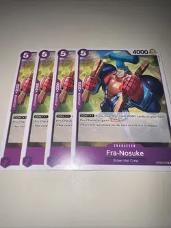 OP05-070 Fra-Nosuke Uncommon English One Piece TCG Card x4 Playset - Image 4