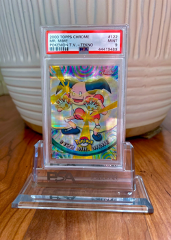 2000 Topps Chrome Series 2 Pokemon T.V. TEKNO Mr. Mime #122 - PSA 9 Mint - Image 1