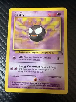 Pokemon WOTC Gastly Haunter Abra Kadabra Lot Vintage 1999 Base/Fossil LP - Image 2
