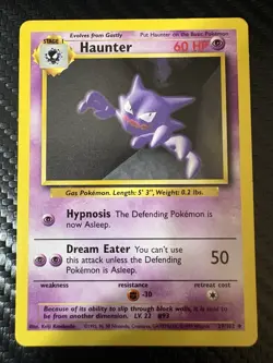 Pokemon WOTC Gastly Haunter Abra Kadabra Lot Vintage 1999 Base/Fossil LP - Image 4