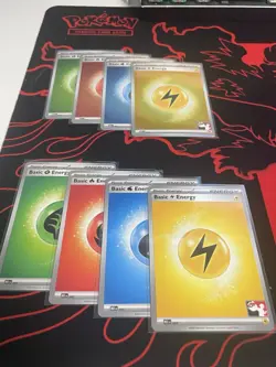 Pokemon Basic Energy Set Play! Series 8 Holo + Non Holo 16 Card Lot - Image 4
