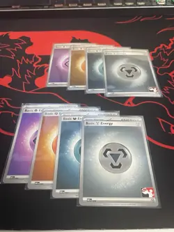 Pokemon Basic Energy Set Play! Series 8 Holo + Non Holo 16 Card Lot - Image 5