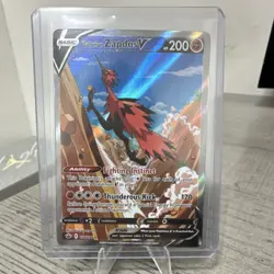 Pokemon Galarian Zapdos V 174/198 Swsh06 Chilling Reign Full Art Holo Ultra Rare - Image 1