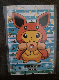 Poncho Pikachu Eevee Hood Gold Star Foil Attacks 2 Database Pokemon TCG- NM+ - Image 2