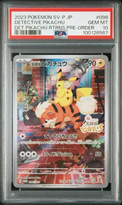 PSA 10 Gem Mint - Detective Pikachu 098/SV-P - Japanese Pokemon Promo - Image 1