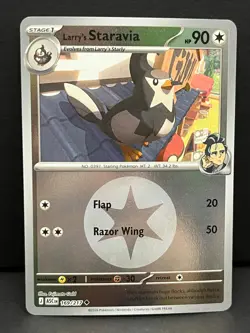 Larry's Staravia (Energy Symbol Pattern) 169/217 Ascended Heroes Pokemon NM - Image 1