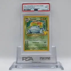 2021 Pokemon Celebrations Classic Coll Base Set #15 Venusaur Holo PSA 9 - Image 1