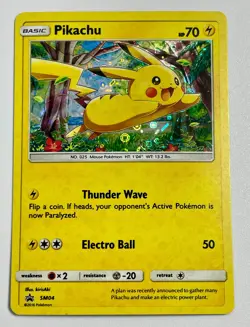 Pokemon - Pikachu - SM04 Sun & Moon Promo Holo - Image 1