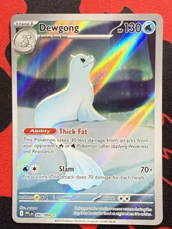 Pokemon Dewgong 097/094 Phantasmal Flames Illustration Rare Secret Rare Card NM - Image 1