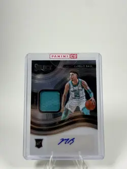 2020-21 Select Rookie Jersey Autographs Lamelo Ball: Charlotte Hornets RPA /199 - Image 1