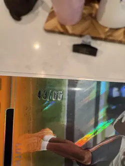 2025 Photogenic Football Luther Burden III Orange /65 RC Chicago Bears #143 - Image 3