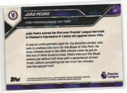 Joao Pedro Gold /50 First Hat-Trick - 2025-26 EPL Topps NOW #152 Chelsea - Image 2
