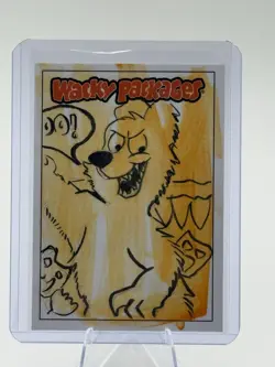 2025 Topps Wacky Packages Halloween Edition Aaron Laurich Sketch Card 1/1 - Image 1
