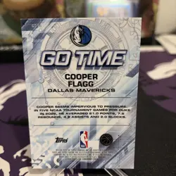2025-26 Topps NBA Chrome Go Time Cooper Flagg Dallas Mavericks (RC) 🔥🔥 - Image 2