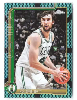 2025-26 Topps Chrome #37 Luke Kornet Aqua Basketball Refractor #/199 - Image 1
