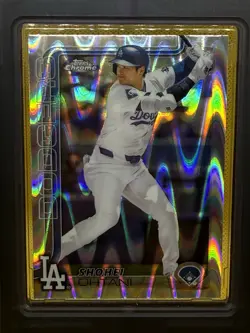 2025 Topps Chrome SHOHEI OHTANI Los Angeles Dodgers MVP Raywave Refractor SP #1 - Image 1