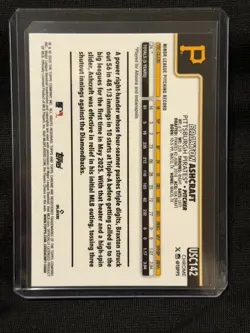 Braxton Ashcraft 2025 Topps Chrome Update Negative Refractor #USC142 - Pirates - Image 2