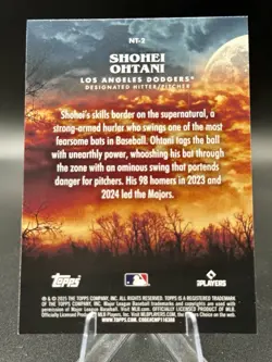Shohei Ohtani 2025 Topps Night Terrors Pink Foil NT-2 Dodgers MLB - Image 2