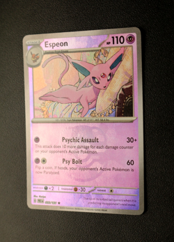 Pokemon Card - Espeon 033/131 Master Ball Reverse - Prismatic Evolutions - NM ⭐ - Image 2