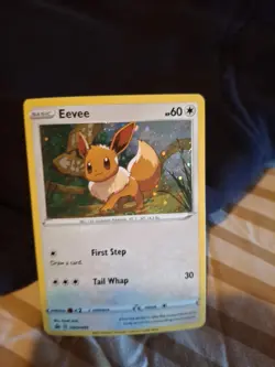 Eevee - Cosmos Holo - SWSH095 Battle Styles Black Star Promo Pokemon Card LP - Image 3