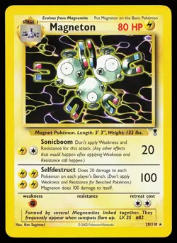 Magneton 28/110 Rare Legendary Collection Pokemon Card - Image 1