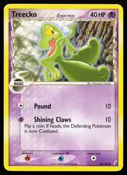 Treecko 68/100 Common Crystal Guardians Pokemon Card - Image 1