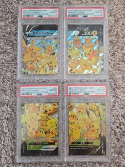 PSA 10 Non Seq Pikachu V-Union [Set of 4] SWSH: Sword & Shield Promo Cards Holo - Image 1