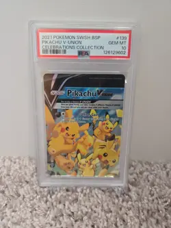 PSA 10 Non Seq Pikachu V-Union [Set of 4] SWSH: Sword & Shield Promo Cards Holo - Image 2