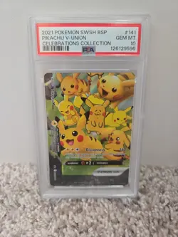 PSA 10 Non Seq Pikachu V-Union [Set of 4] SWSH: Sword & Shield Promo Cards Holo - Image 4