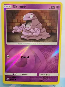 Grimer Team Up 62/181 Reverse Holo Pokemon Card NM - Image 1