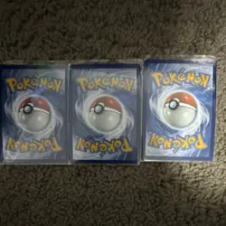 Pokemon TCG 3 Card Lot Full Art Foil Enamorus V Crobat V Blaziken V English - Image 2