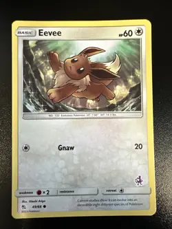 Eevee - 49/68 (Mewtwo Stamped) Battle Academy 049/068 LP Pokemon Card - Image 1