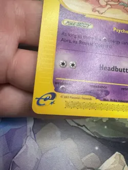 🔥 Abra | Skyridge | 46/144 | Pokemon card | non holo | e series | 2003 👀🔥 - Image 5