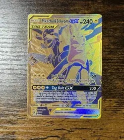 Pikachu & Zekrom GX SM248 Tag Team Black Star Promo Pokemon - Image 1