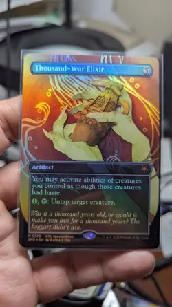 1x Thousand-Year Elixir Borderless Special Guests Foil #148 NM Magic MTG x1 - Image 1