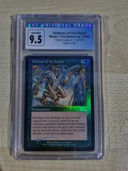 MTG Defense of the Heart Foil Urza Legacy CGC 9.5 - Image 1