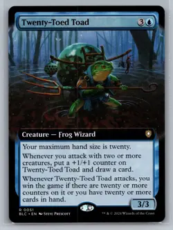 Twenty-Toed Toad (Extended Art) Commander: Bloomburrow #51 Magic MTG - Image 1