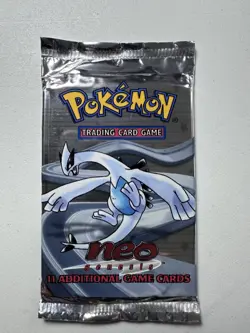 Pokemon TCG Neo Genesis Unlimited Booster Pack Sealed Lugia Art WOTC - Image 1