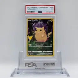 2021 Pokemon Celebrations #005 Full Art Pikachu PSA 7 - Image 1