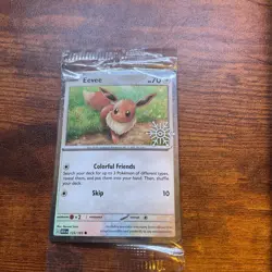 Eevee 133/165 Pokemon Holiday Calendar Festive Stamp Snowflake, SEALED PROMO! NM - Image 2