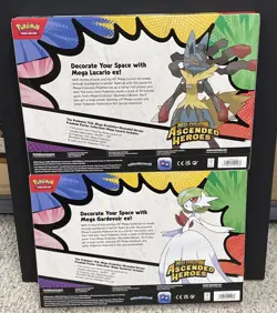 2 Pokemon Ascended Heroes Premium Poster Collection Lucario Gardevoir Bundle - Image 2