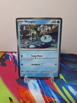 2024 Pokemon TCG Wooper Blackstar Promo 155 LP - Image 1