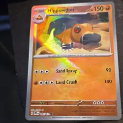 Pokemon Hippowdon Prismatic 053/131 Poke Ball Pattern Factory pack fresh CREASE - Image 1