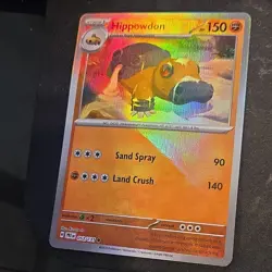 Pokemon Hippowdon Prismatic 053/131 Poke Ball Pattern Factory pack fresh CREASE - Image 4