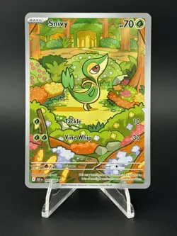 Pokemon Snivy 087/086 EN SV: Black Bolt Illustration Rare NM - Image 1