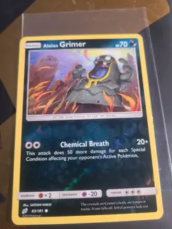 Alolan Grimer - 83/181 - Reverse Holo - Sun & Moon: Team Up **NM** TCG POKEMON - Image 1