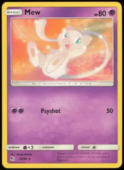 Mew 32/68 Hidden Fates Regular Pokemon - NM1 - Image 1